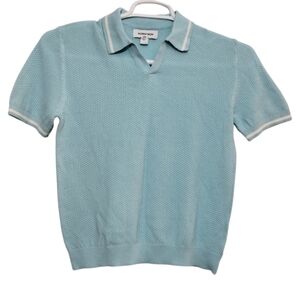 Nordstrom Knit Top Polo Boys M Textured Preppy